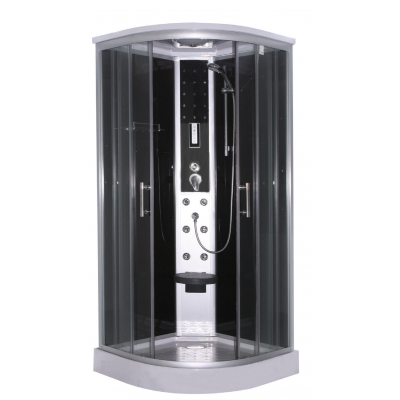 Sprchový box SCALA black 90x90x215 (CL96)