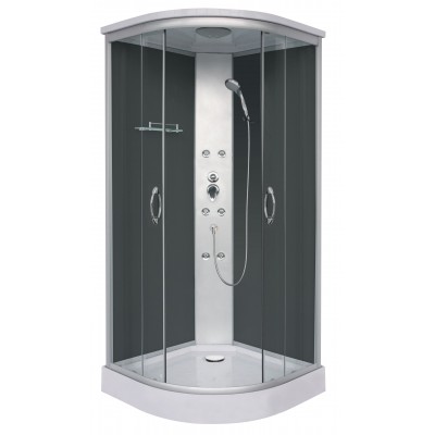 Sprchový box PUNTO black 90x90x209 (CL07)